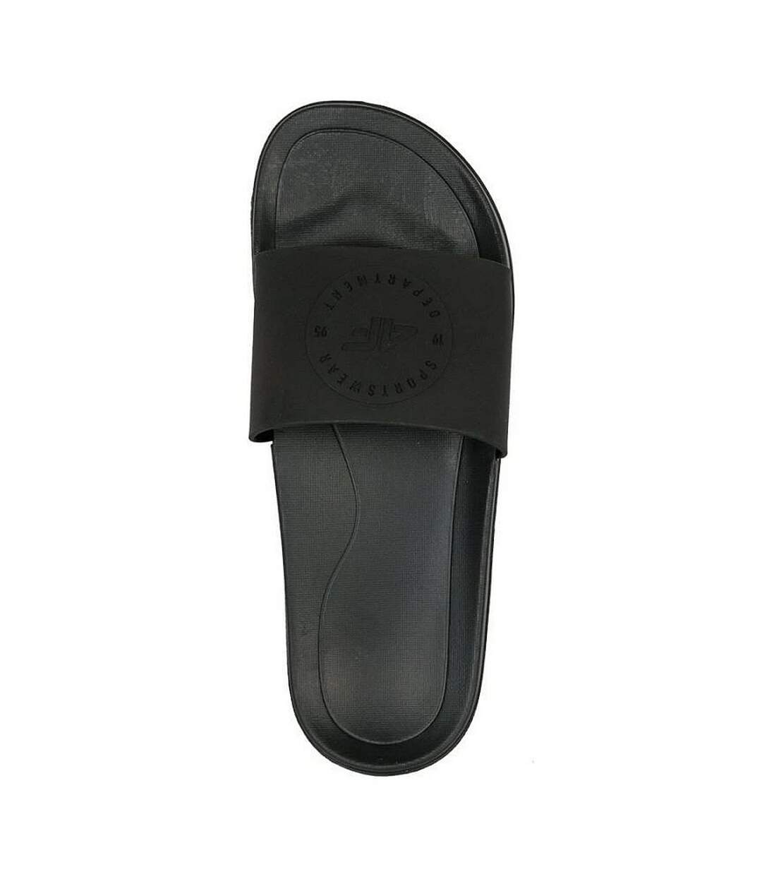 Mens Logo Flip Flops Black 4F-3