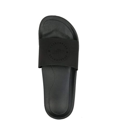 Mens Logo Flip Flops Black 4F