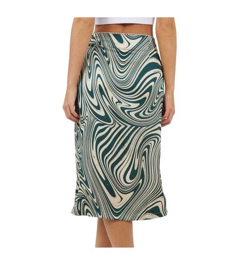Jupe Mi-longue Motif/style Imprimé Tourbillonnant Femme Vert Brave Soul