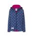 Womens/ladies Circle Waterproof Jacket Blue Pink Lazy Jacks-1
