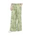 Pantalon fluide imprimé vert/blanc femme jdy life palazzo-1