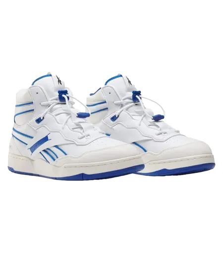 Mens Milk Bb 4000 Leather High Top Trainers White Chalk Reebok