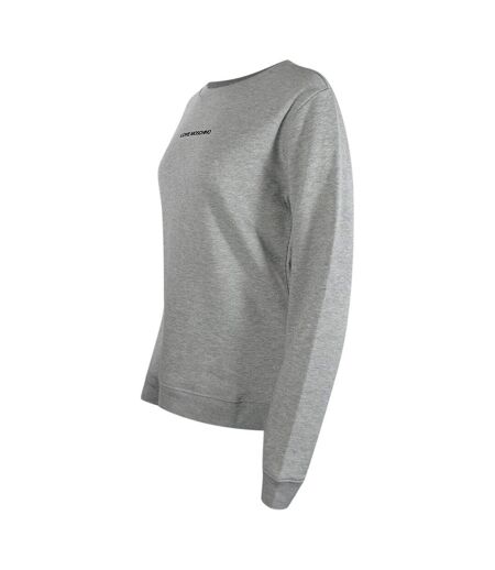 Sweat Motif/style Logo Femme Gris Love Moschino