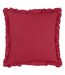 Montrose pleated floral cushion cover 50cm x 50cm redcurrant Paoletti