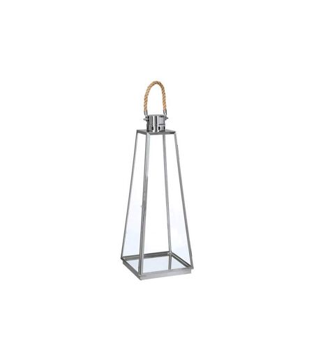 Lot de 3 Lanternes Extérieur Vérone 73cm Inox & Verre