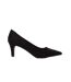 Womens/ladies Dora Kitten Heel Court Shoes Natural Black Dorothy Perkins-2