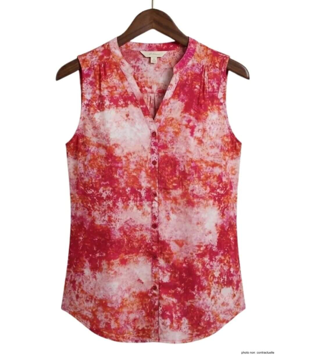 Mayflower CASTILLA1 Chemisier sans manches rose rouge fluide pour un look d'été éclatant-2