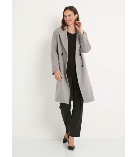 Manteau double boutonnage col tailleur
