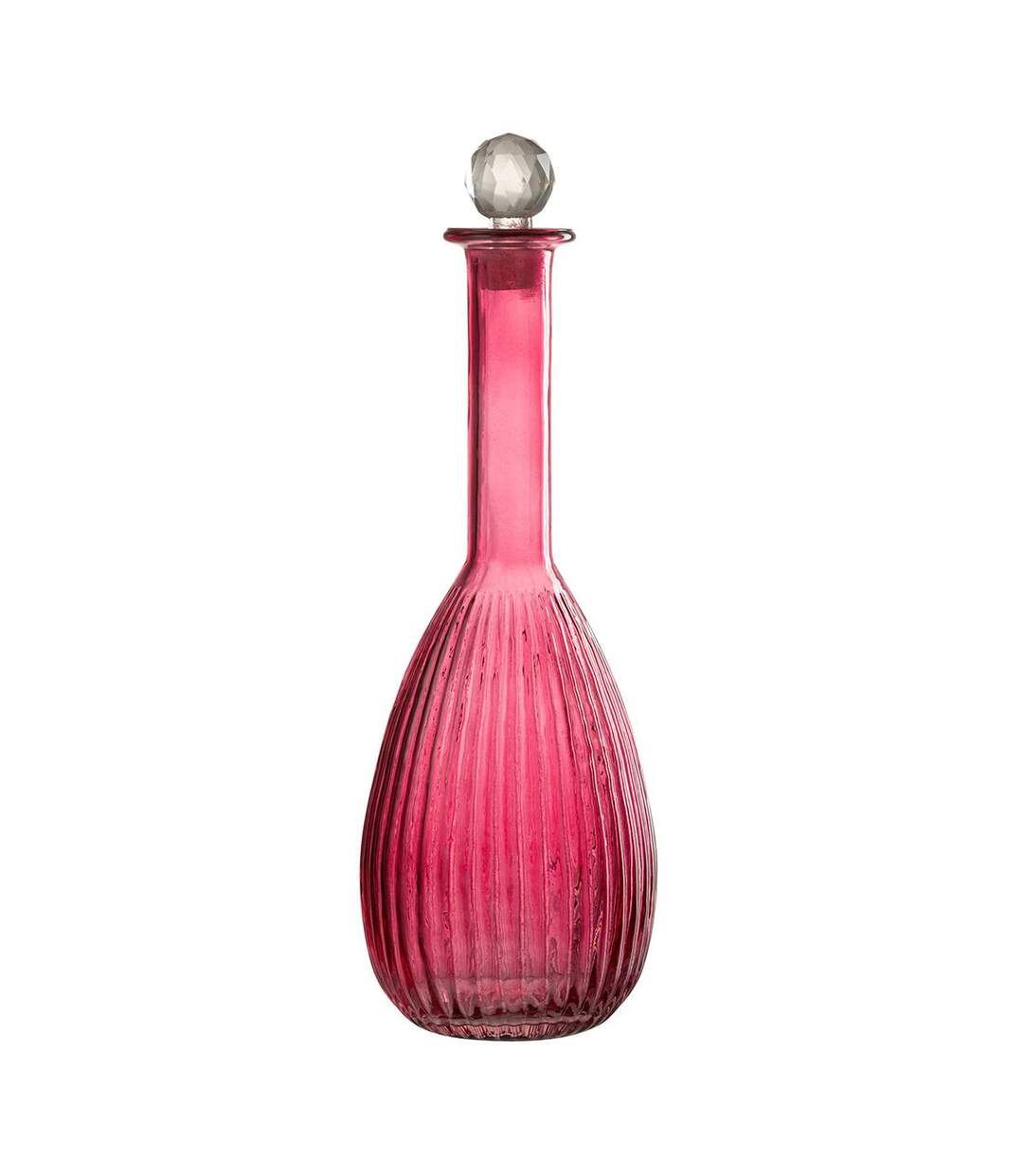 Carafe en Verre Lignes Anastasia 39cm Rouge-1