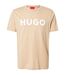 T-shirt Motif/style Logo Homme Beige Hugo-2
