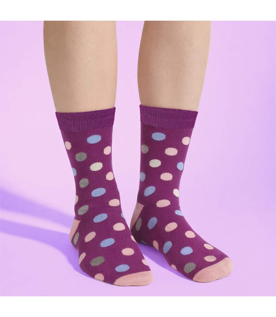 Sock Snob- Lot De 6 Chaussettes Femme Bambou Respirantes Motifs Quotidien-4