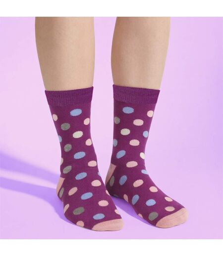 Sock Snob- Lot De 6 Chaussettes Femme Bambou Respirantes Motifs Quotidien
