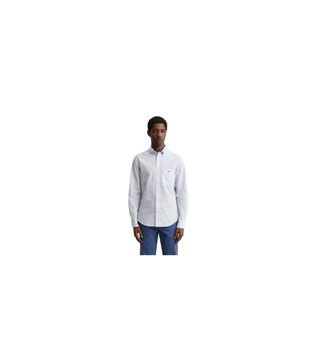 Chemise Homme Bleu Clair Gant-1