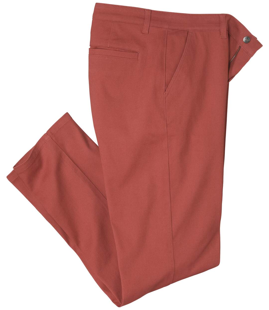 Terracotta regular chinobroek met stretch-2