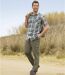 Men's Casual Cargo Trousers - Taupe
