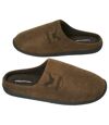 Men's Brown Faux-Suede Slippers Atlas For Men
