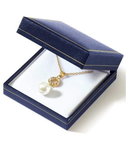 Women's Crystal and Pearl Necklace