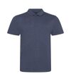 AWDis Mens Tri-Blend Polo Shirt (Heather Navy) - UTPC2971