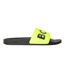 Mens Aryeh Logo Sliders Neon Black Boss-1
