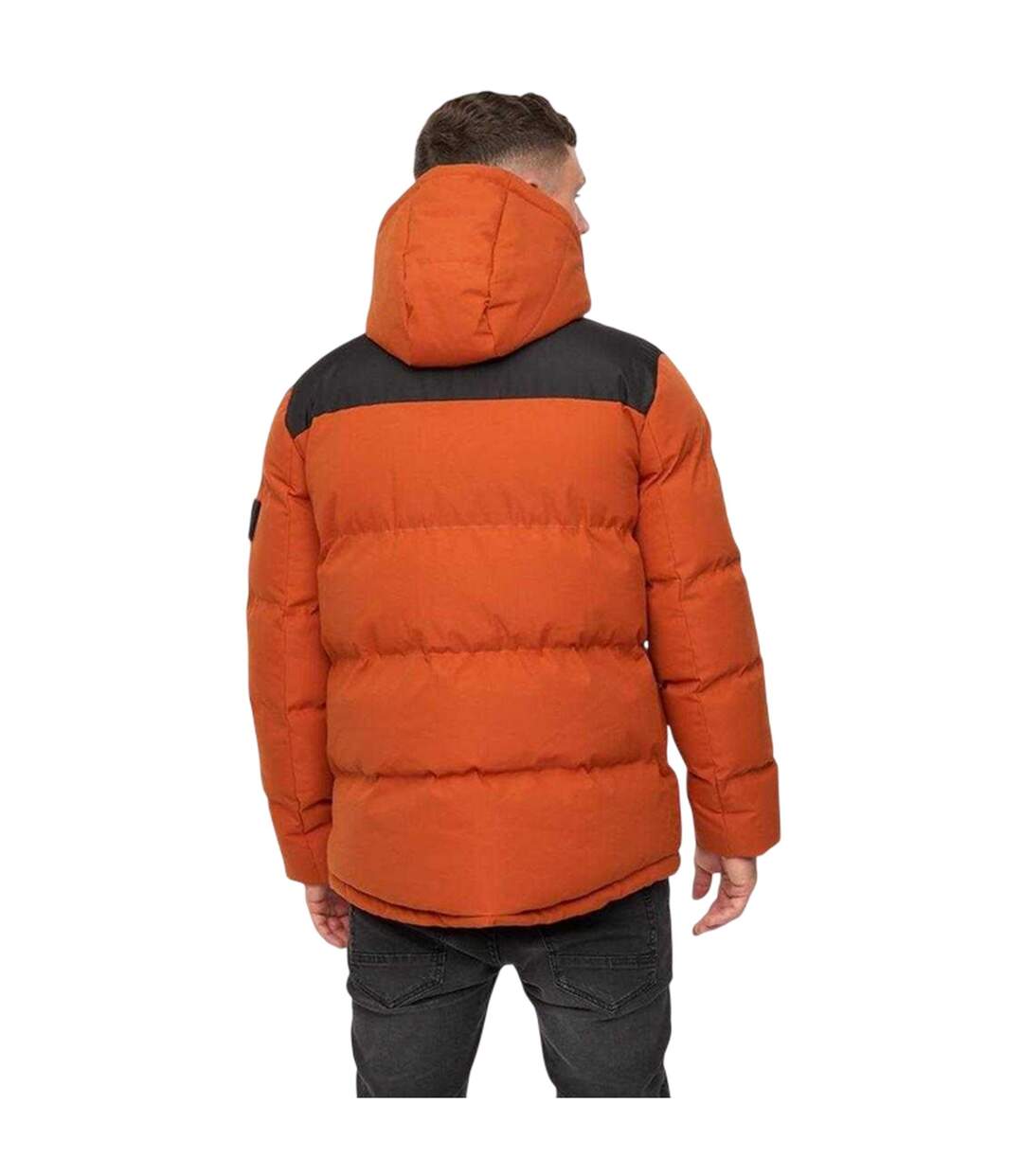 Veste À Capuche Homme Orange Crosshatch-3