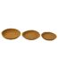 Lot de 3 Coupelles Déco Papier Mâché 40cm Jaune-2