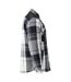 Mens Customised Checked Pile Shirt Stone Grey Mascot-4
