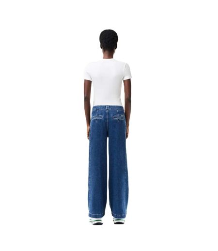 Womens/ladies Denim Relaxed Fit Jeans Medium Blue Lacoste