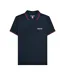 Polo Homme Bleu Marine Foncé Bordeaux Lambretta-1