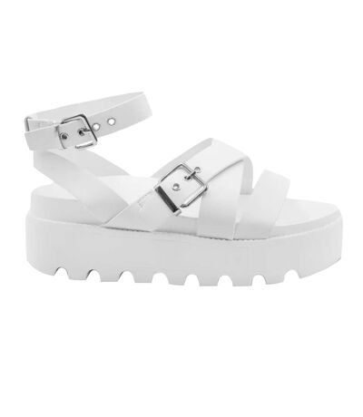 Sandales Larges Layla Femme Blanc Where´s That From