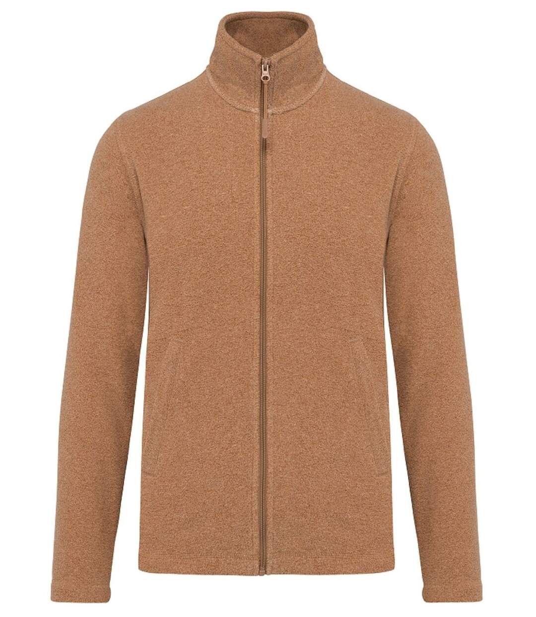 Veste micropolaire zippée - Homme - K911 - beige camel heather