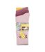 Ladies Ribbed Outdoor Boot Socks - 3 Pack, Reinforced Heel and Toe Hiking Socks-2