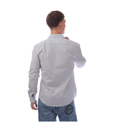 Chemise Manches Longues Homme Bleu Foncé Hugo