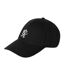 Fundamental Embroidered Logo Baseball Cap Black Gym King-1