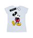 Disney T-shirt en coton Mickey Mouse Classic Kick - Femmes/Dames (Blanc) - UTBI30952-1