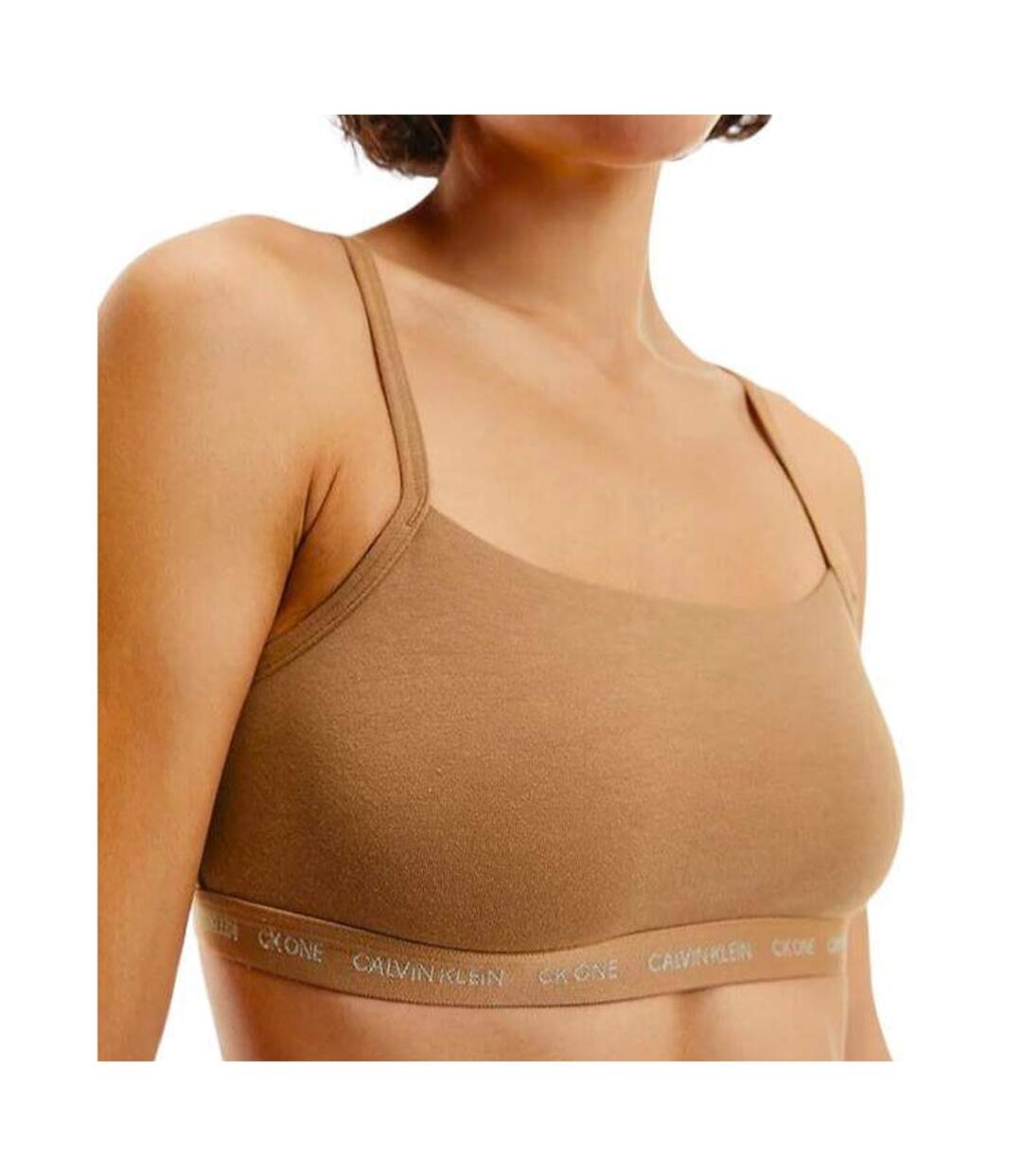 Brassières De Sport Femme Marron Clair Calvin Klein-2