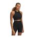Womens/ladies Meridian Zip Front Sports Bra Black Under Armour-1