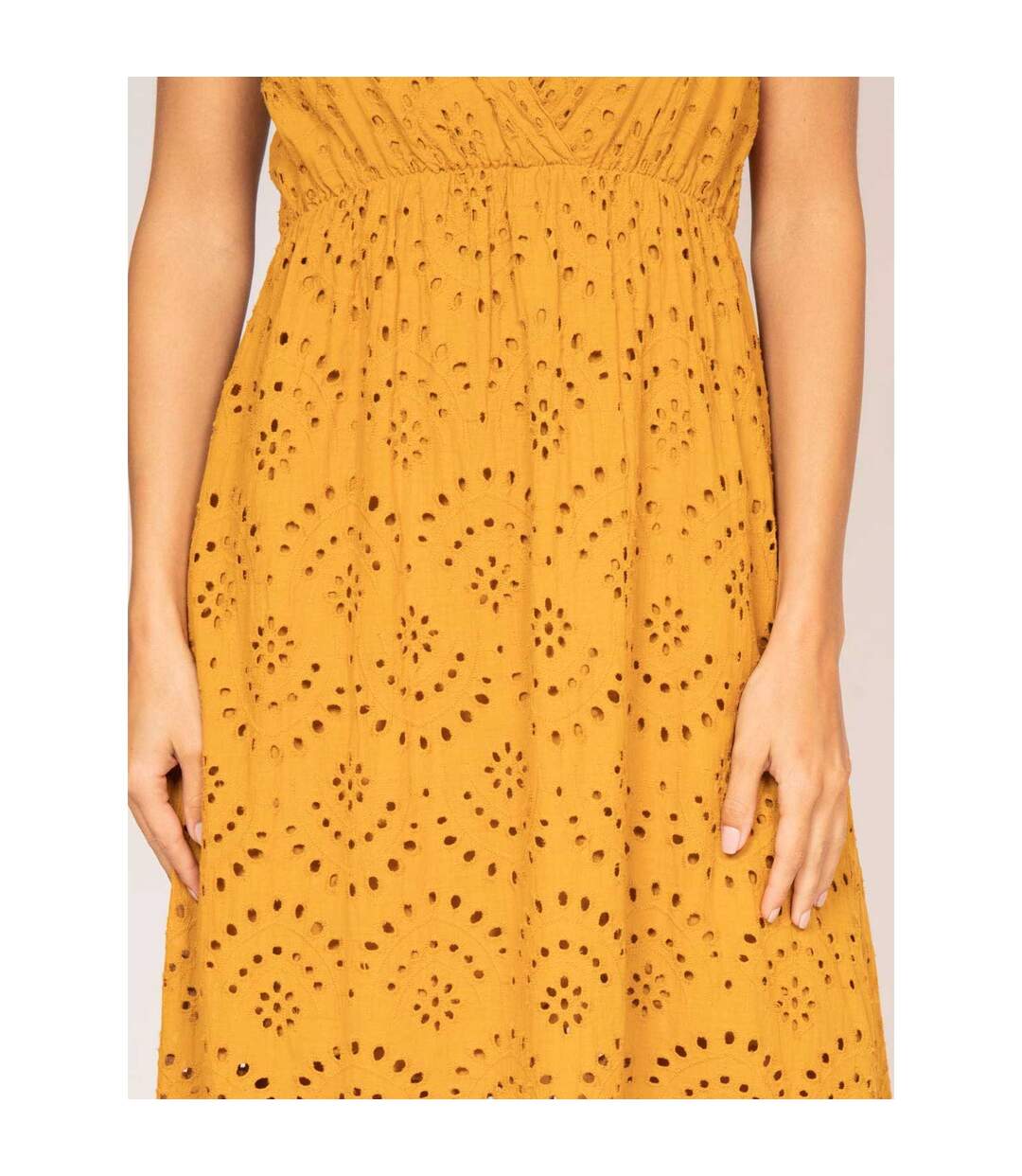 Robe longue broderie anglaise ISERE - Dona X Lisa-3