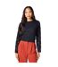 Womens/ladies lace long-sleeved top black Principles