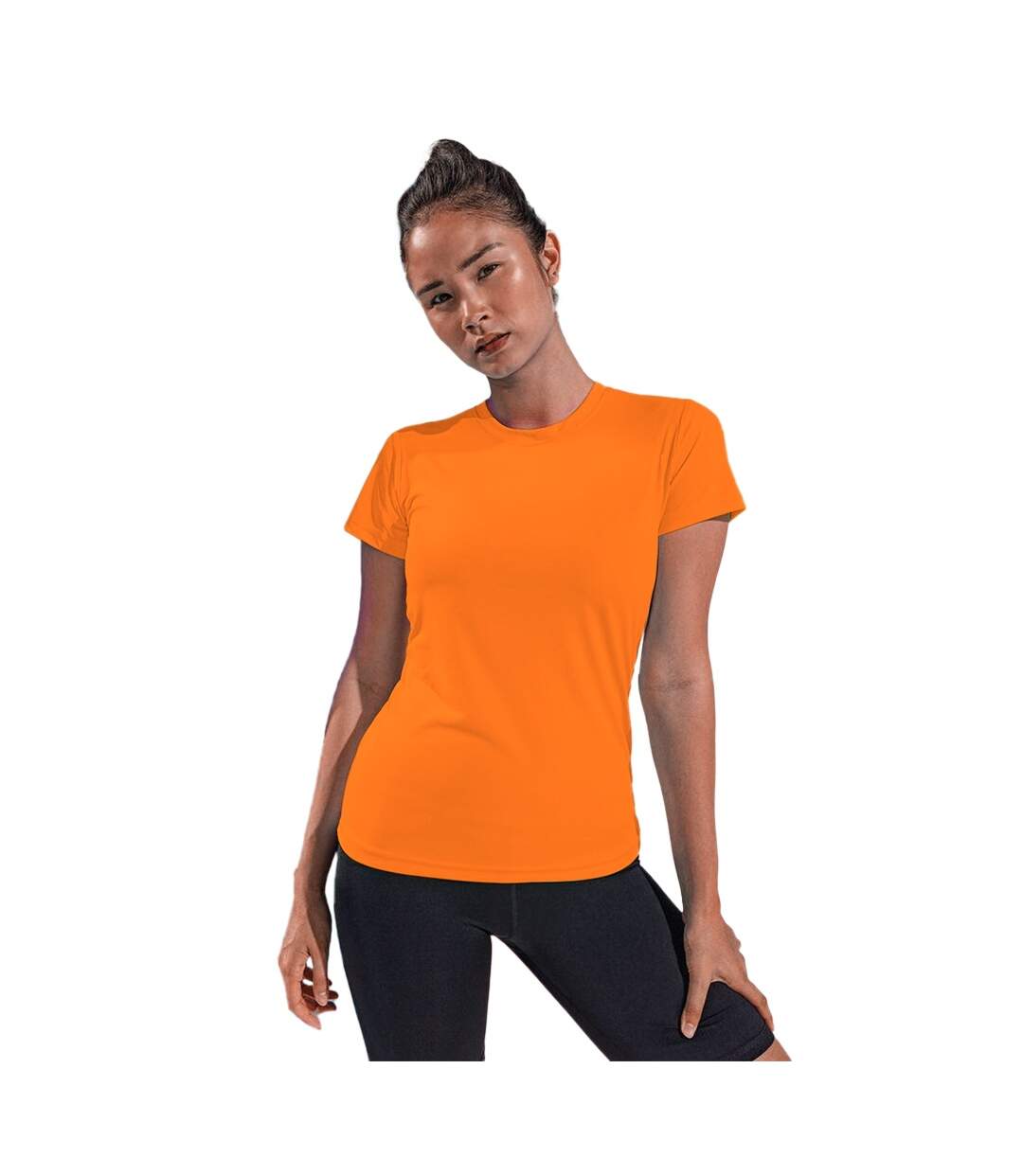 T-shirt sport femme orange vif Tri Dri