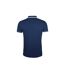 SOLS Mens Pasadena Tipped Short Sleeve Pique Polo Shirt (French Navy/White) - UTPC2431-2
