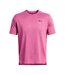 Mens Tech Geotessa Vent T-shirt Pink Under Armour-1