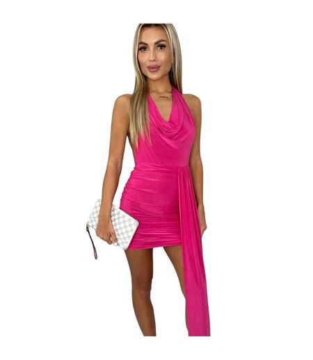 Robe Courte Motif/style À Nouer Femme Fuchsia AX Paris