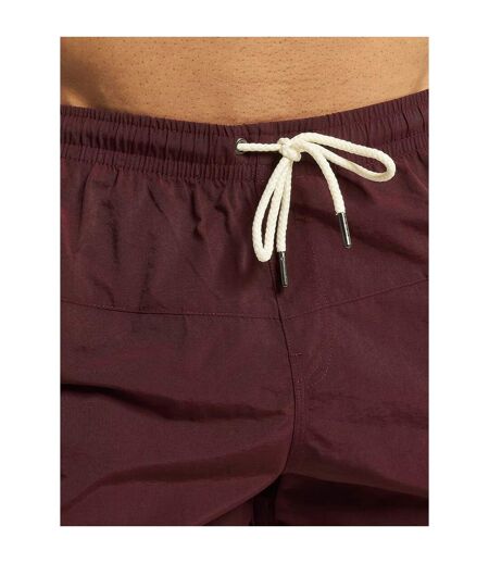 Mens Block Swim Shorts Cherry Urban Classics