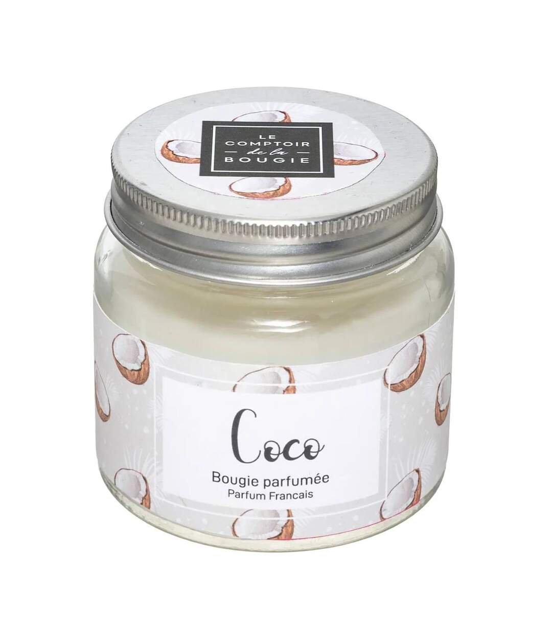 Bougie Parfumée en Verre Bocal 65g Coco-1