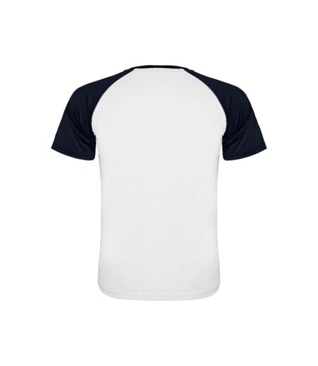 T-shirt indianapolis adulte blanc / bleu marine Roly