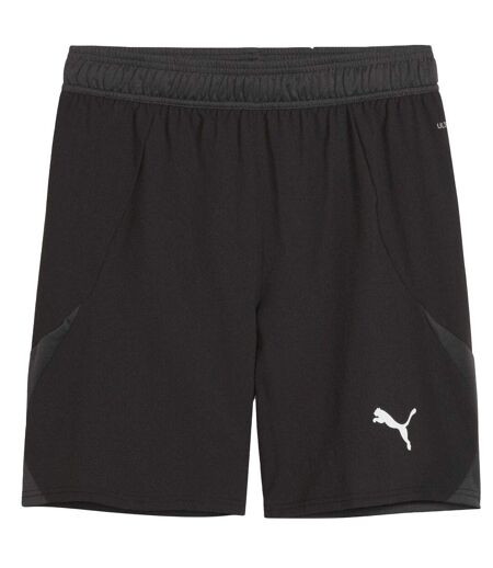 Mens Teamfinal Football Shorts Black White Puma