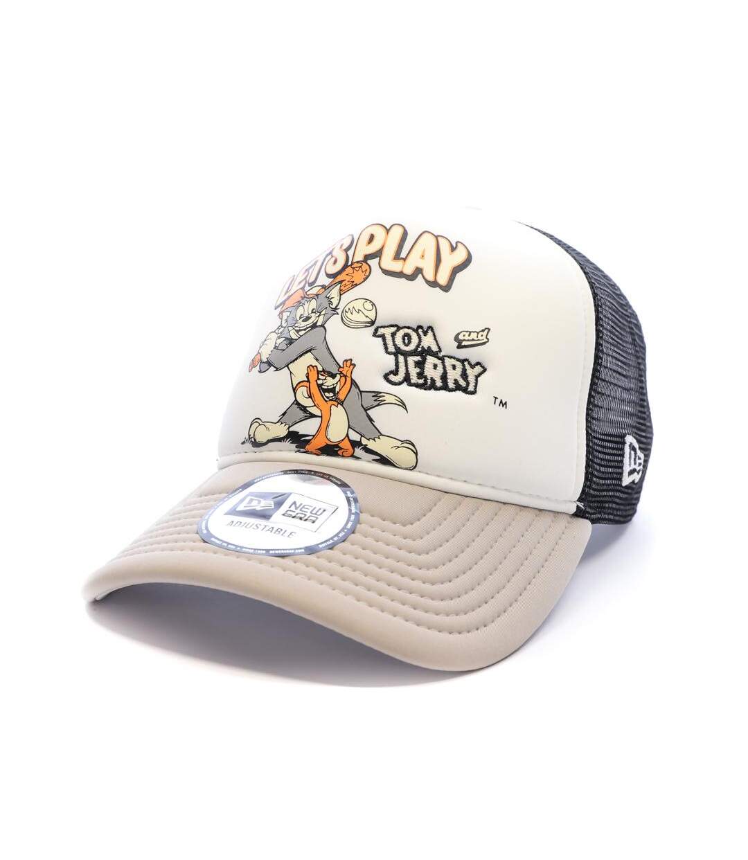 Casquette grise homme new era tom and jerry trucker tomjer-1
