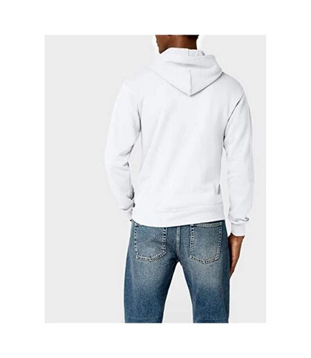 Fruit Of The Loom Mens Hooded Sweatshirt Jacket (White)