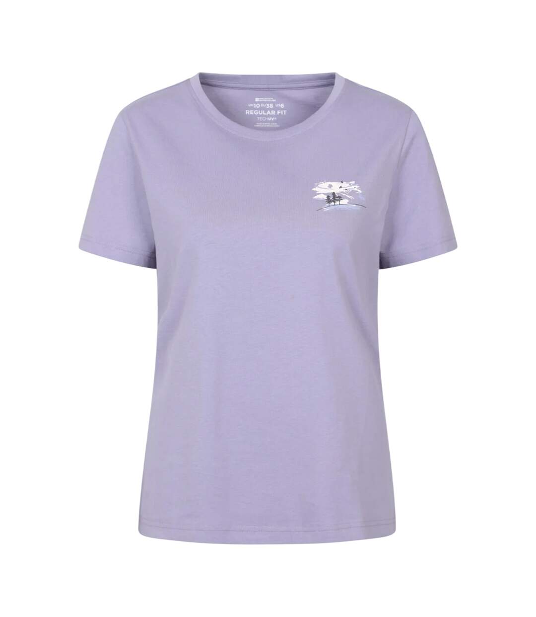 T-shirt Manches Courtes Motif/style Imprimé Birds At Dusk Femme Violet Imprimé Mountain Warehouse-2