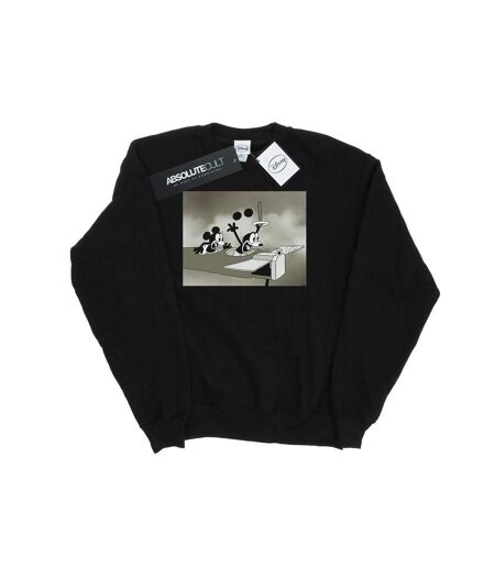 Disney Sweatshirt Femme/Ladies Mickey Mouse Crazy Pilot (Noir) - UTBI27342